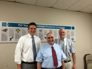 Secretay Jay Ash, Hardware Products President Ted White, Henry Porter