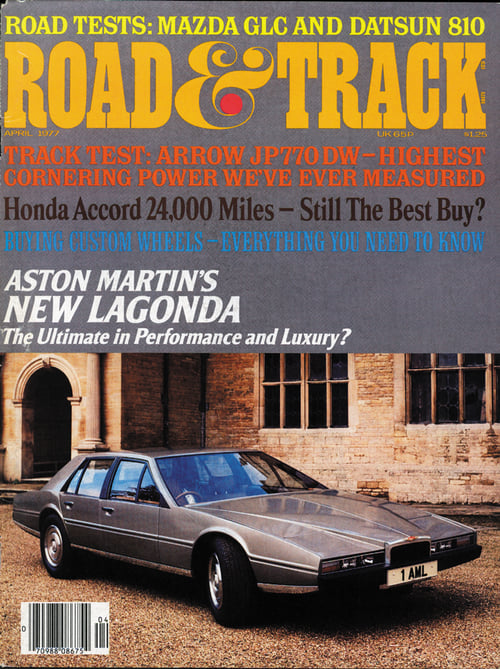 Road & Track New Lagonda Cover