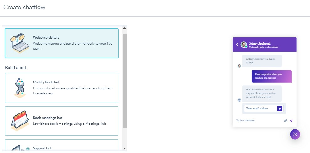 HubSpot Chat Tool